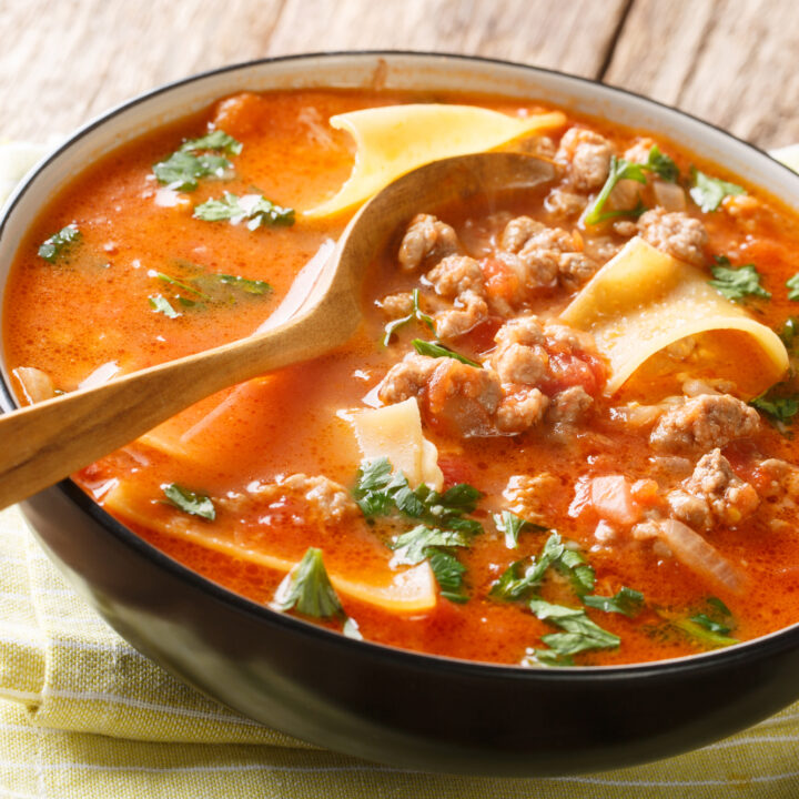 one pot lasagna soup