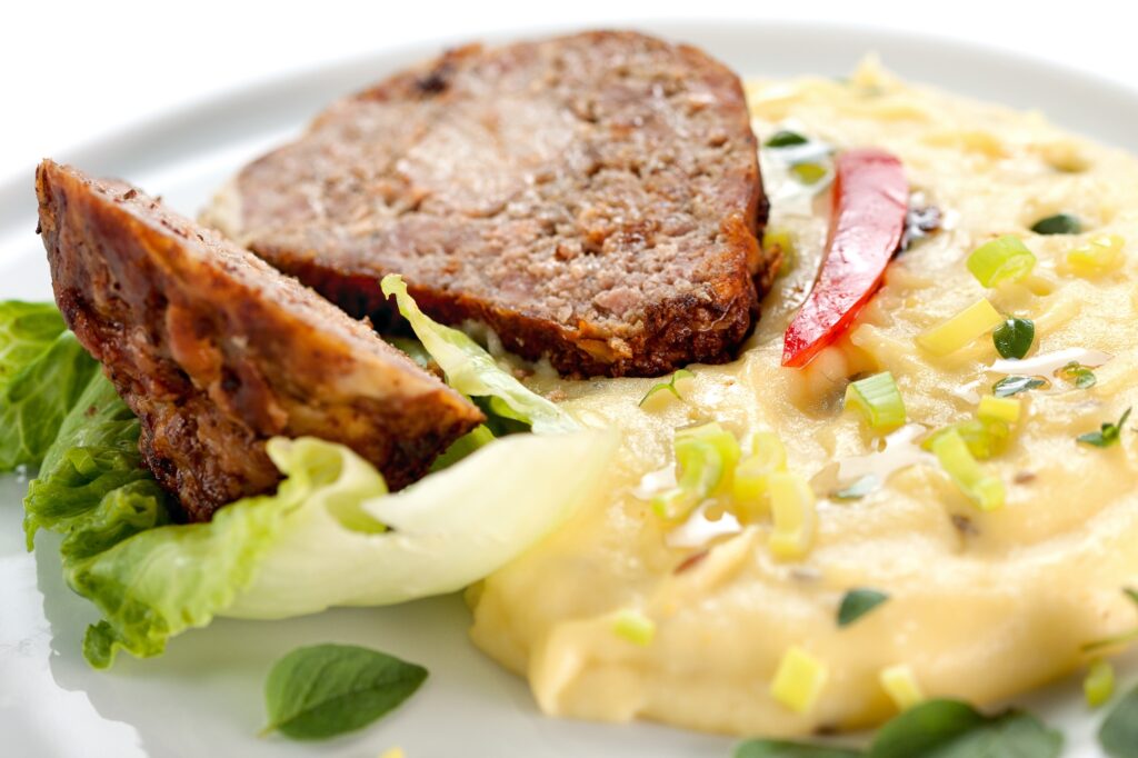 Pork meatloaf with sour cream