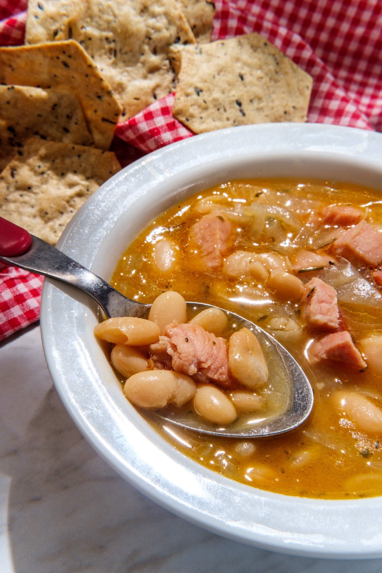 Garbure soup in a bowl