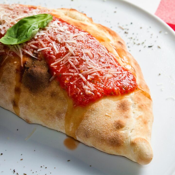 cheese and mushroom calzone
