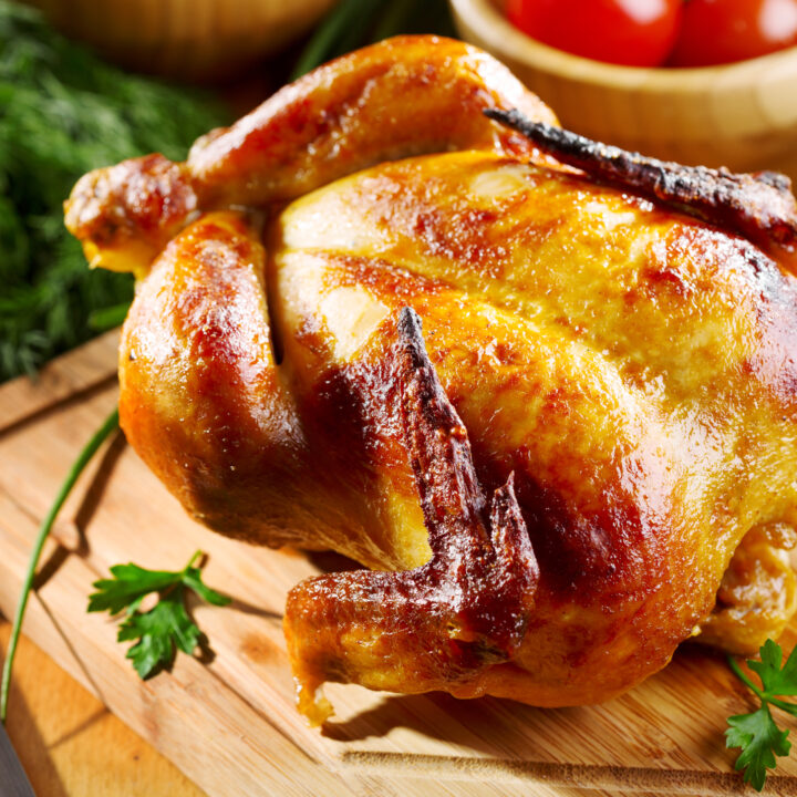 Roast Chicken with Asparagus
