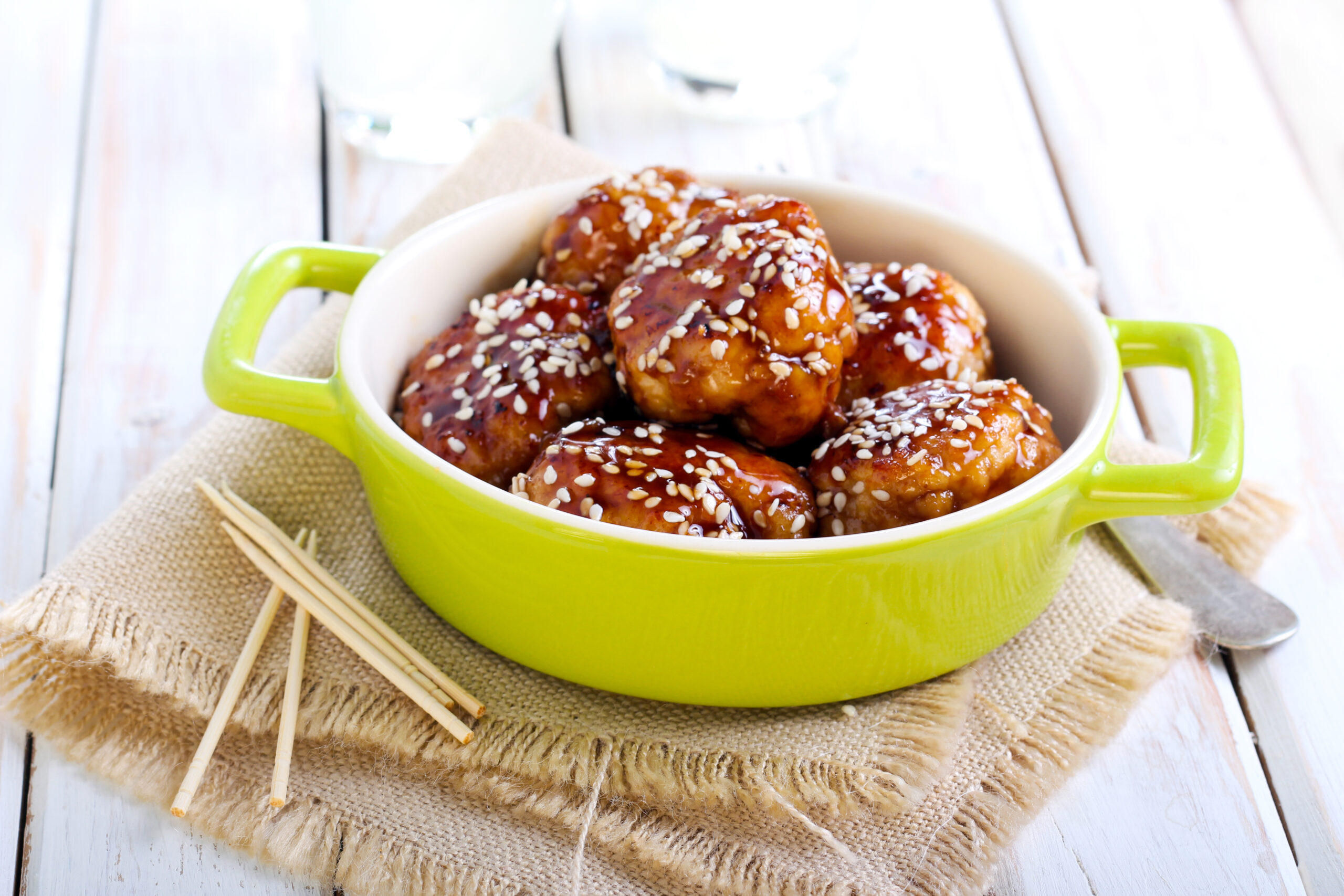 chicken teriyaki meatballs