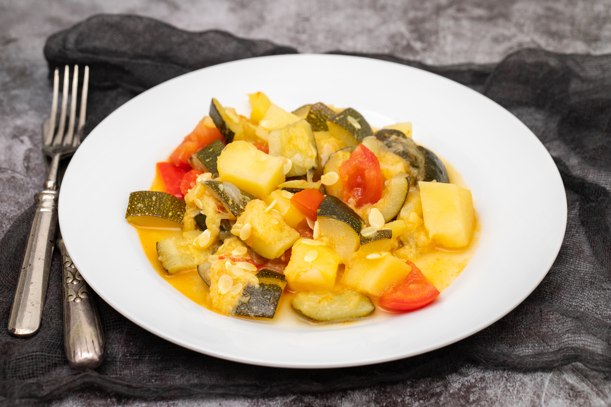Chayote recipe served on a plate