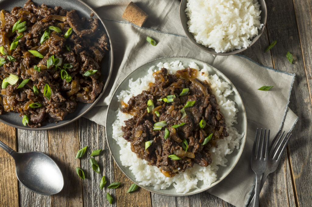bulgogi with white rice