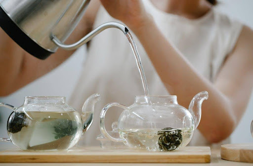 brewing tea